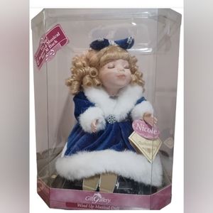Collectors Choice Nicole Windup Musical Lullaby Porcelain Doll Soother